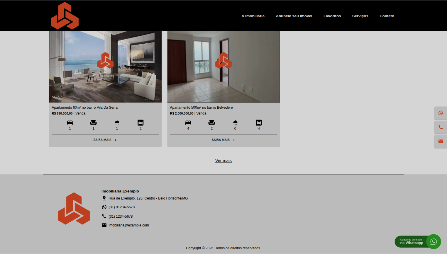 Site de Imobiliária